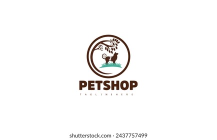 Dynamic logo showcasing the joy of pet adoption, with diverse and lovable animals.