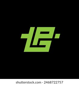 Dynamic Logotype with letters T and P. TP - logo, design element or icon. Vector monogram.