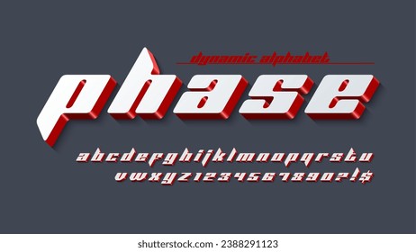 Dynamic lowercase alphabet design, speed moving, original characters set. Swatch color control. 30 degree skew