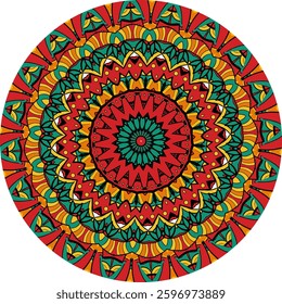 Dynamic Mandala Art for Spiritual Growth and Relaxation