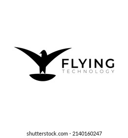 Dynamic Mascot Bird Flying logo