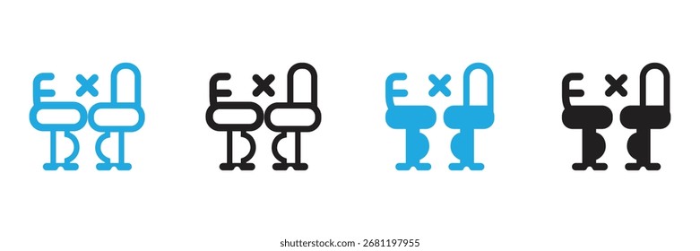 Dynamic meeting icons represent conversation, teamwork, and collaboration. Great for presentations, websites, or marketing materials related to business planning.