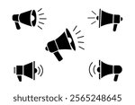 Dynamic megaphone speaker symbol for effective communication and outreach, megaphone speaker icon, loudspeaker communication symbol, public speaking megaphone, media announcement icon