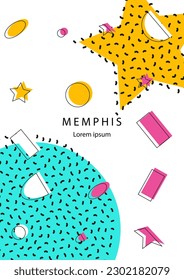 dynamic   memphis  covers set,modern flat vector illustration