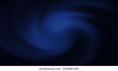 Dynamic and mesmerizing abstract background with a swirling blue design