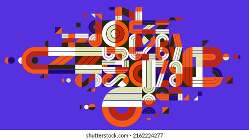 Composición de diseño de vector abstracto dinámico, arte moderno minimalista, elementos geométricos elegantes.