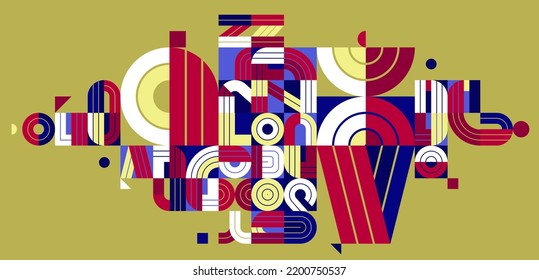 Composición de diseño de vector abstracto dinámico, arte moderno minimalista, elementos geométricos elegantes.