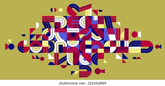 Dynamic messy abstract vector design composition, minimal lined modern art, stylish geometry elements.