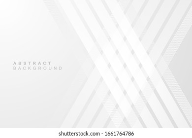 Dynamic minimalist abstract white line background