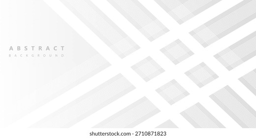 Dynamic minimalist abstract white line background