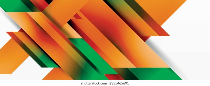 Dynamic minimalist abstraction with play of straight gradient lines. Interplay of colors and precise alignment creates an ever-moving tapestry, offering both simplicity and visual allure