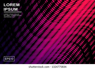 Dynamic minimalist background with gradient effect. Modern colored poster for sports with wavy design
