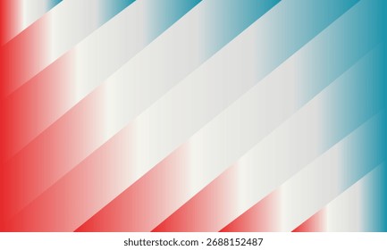 A dynamic and modern abstract background featuring diagonal stripes with a smooth gradient transition from red to blue, creating a visually appealing and clean geometric pattern.