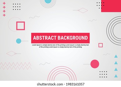 Dynamic And Modern Abstract Banner and shape