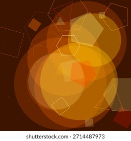 Formas geométricas abstractas modernas dinámicas que se superponen tonos cálidos transparentes arte de fondo digital Patrón creativo