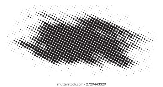 Un dinámico y moderno patrón abstracto de punto semitono, creando una superposición de textura grunge con un efecto de degradado.