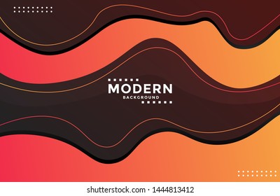Dynamic modern background with colorful fluid shapes. Wavy liquid shape on trendy gradient color ideal for banner. poster, landing page, social media