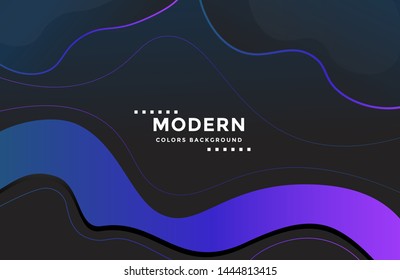 Dynamic modern background with colorful fluid shapes. Wavy liquid shape on trendy gradient color ideal for banner. poster, landing page, social media