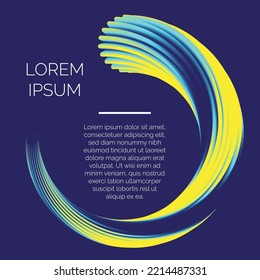Dynamic modern colorful art design fluid flow liquid shapes