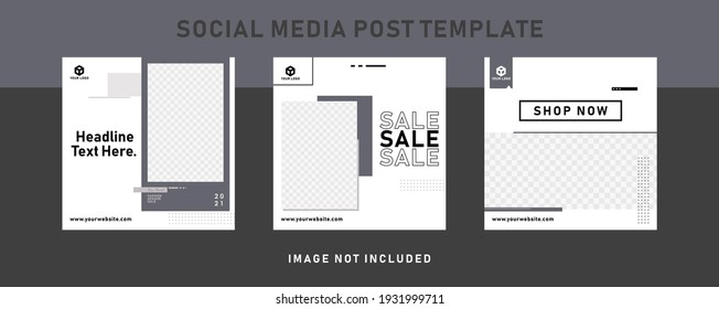 Dynamic modern corporate social media instagram template bundle