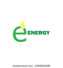  A dynamic and modern energy logo design, featuring sleek lines and a bold, electrifying color scheme. 