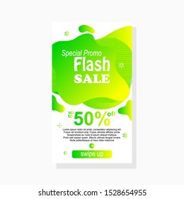 dynamic modern fluid amoeba label design fol sale banner template with gradient color