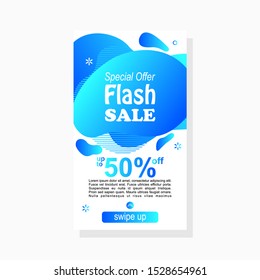 dynamic modern fluid amoeba label design fol sale banner template with gradient color