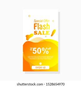 dynamic modern fluid amoeba label design fol sale banner template with gradient color