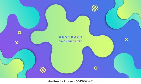 Dynamic Modern Fluid gradient background with geometric shapes composition, for poster, banner, landing page, wallpaper, presentation, brochure