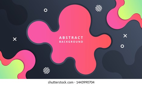 Dynamic Modern Fluid gradient background with geometric shapes composition, for poster, banner, landing page, wallpaper, presentation, brochure