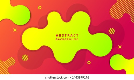 Dynamic Modern Fluid gradient background with geometric shapes composition, for poster, banner, landing page, wallpaper, presentation, brochure