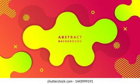 Dynamic Modern Fluid gradient background with geometric shapes composition, for poster, banner, landing page, wallpaper, presentation, brochure