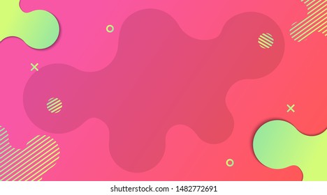 Dynamic Modern Fluid gradient background with shapes composition, for corporate business, advertising, landing page, backdrop