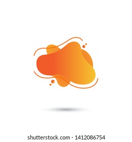 Dynamic modern fluid graphic for the design of a logo, flyer or presentation.