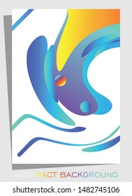 Dynamic modern fluid mobile for banners. Vector illustration