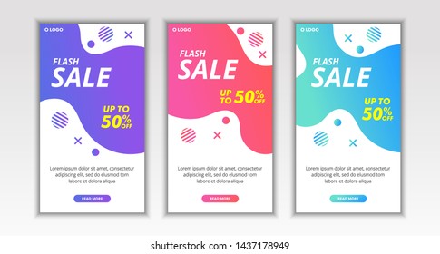 Diseño de plantilla de banner dinámico moderno de flauta móvil para venta en instagram, oferta especial, medios sociales, publicidad