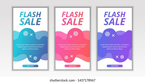 Diseño de plantilla de banner dinámico moderno de flauta móvil para venta en instagram, oferta especial, medios sociales, publicidad