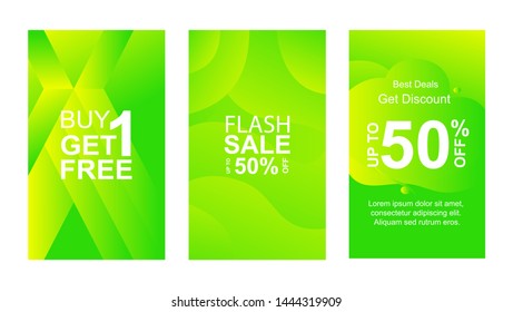 DYNAMIC MODERN FLUID MOBILE FOR FLASH SALE BANNERS. GET COUPON DISCOUNT SALE BANNER TEMPLATE DESIGN, SUMMER SALE DISCOUNT SPECIAL OFFER SET