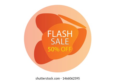 Dynamic modern fluid mobile for flash sale banners. Sale banner template design, Flash sale special offer set