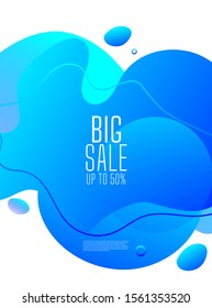 Dynamic modern fluid mobile for flash sale banners.Discount Banner Promotion Template. Special offer and sale banner discount up to 50% template design with editable text.