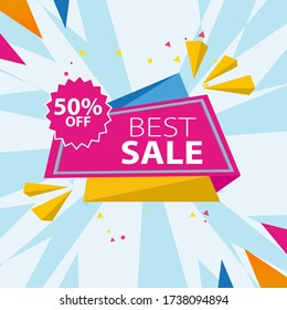 Móviles dinámicos modernos de fluido para banners de venta flash. Diseño de plantillas de banner de venta, conjunto de ofertas especiales de Flash sale