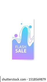 Dynamic modern fluid mobile for sale banners. Sale banner template design, Super sale special offer set.Vector illustration