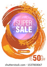 Dynamic modern fluid mobile for sale banners. Sale banner template design, Super sale special offer set.Vector illustration