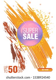 Dynamic modern fluid mobile for sale banners. Sale banner template design, Super sale special offer set.Vector illustration