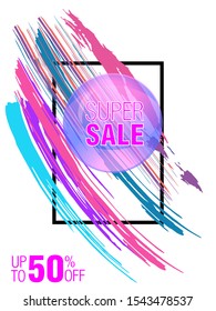 Dynamic modern fluid mobile for sale banners. Sale banner template design, Super sale special offer set.Vector illustration