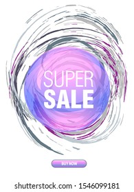 Dynamic modern fluid mobile for sale banners. Sale banner template design, Super sale special offer set.Vector illustration