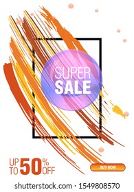 Dynamic modern fluid mobile for sale banners. Sale banner template design, Super sale special offer set.Vector illustration