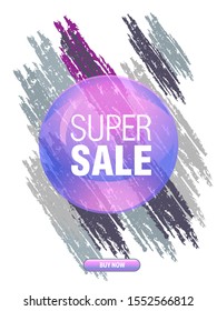Dynamic modern fluid mobile for sale banners. Sale banner template design, Super sale special offer set.Vector illustration