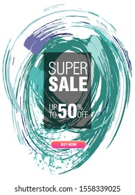 Dynamic modern fluid mobile for sale banners. Sale banner template design, Super sale special offer set.Vector illustration