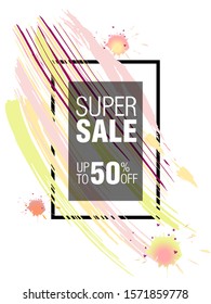 Dynamic modern fluid mobile for sale banners. Sale banner template design, Super sale special offer set.Vector illustration